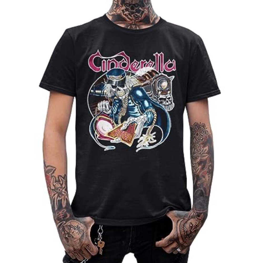 CINDERELLA All Aboard 1991 World Tour Authentic Vintage 90s T-shirt Large